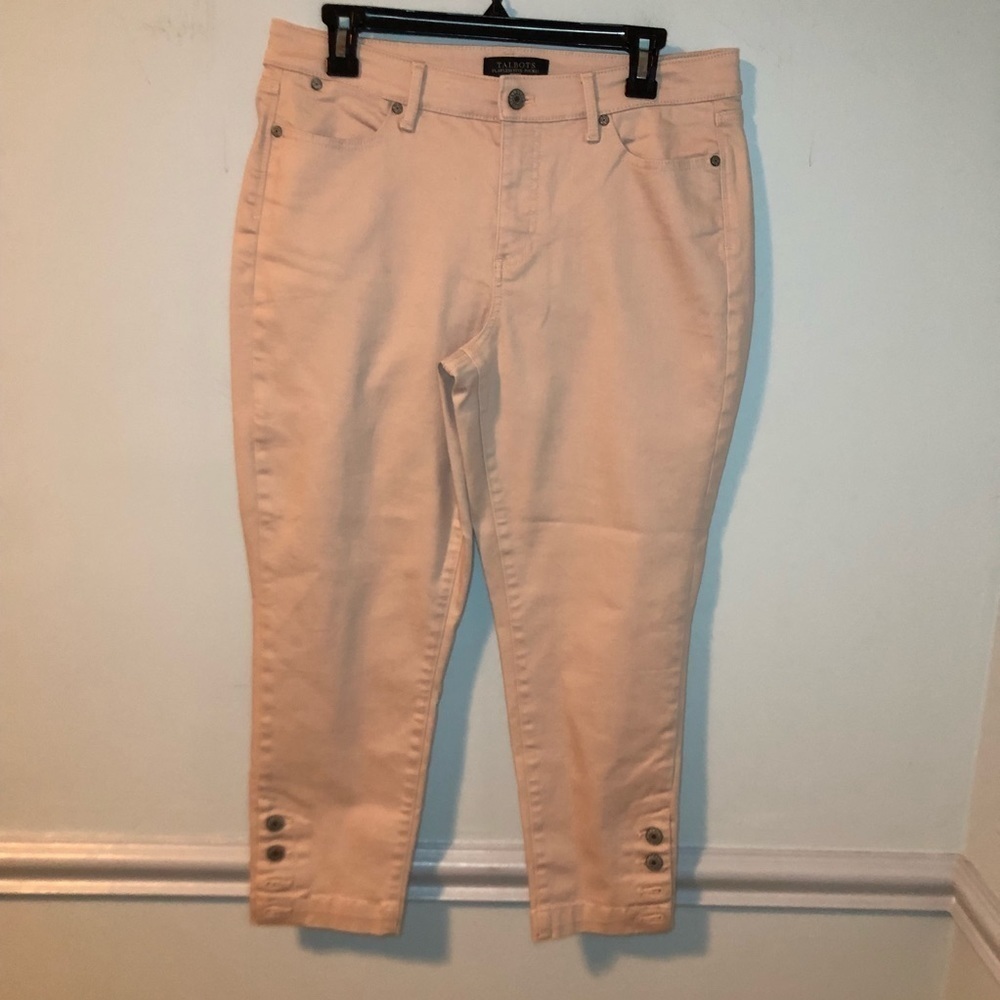 Talbots Pink Flawless Five Pocket Curvy Jeans Size 10 Petite